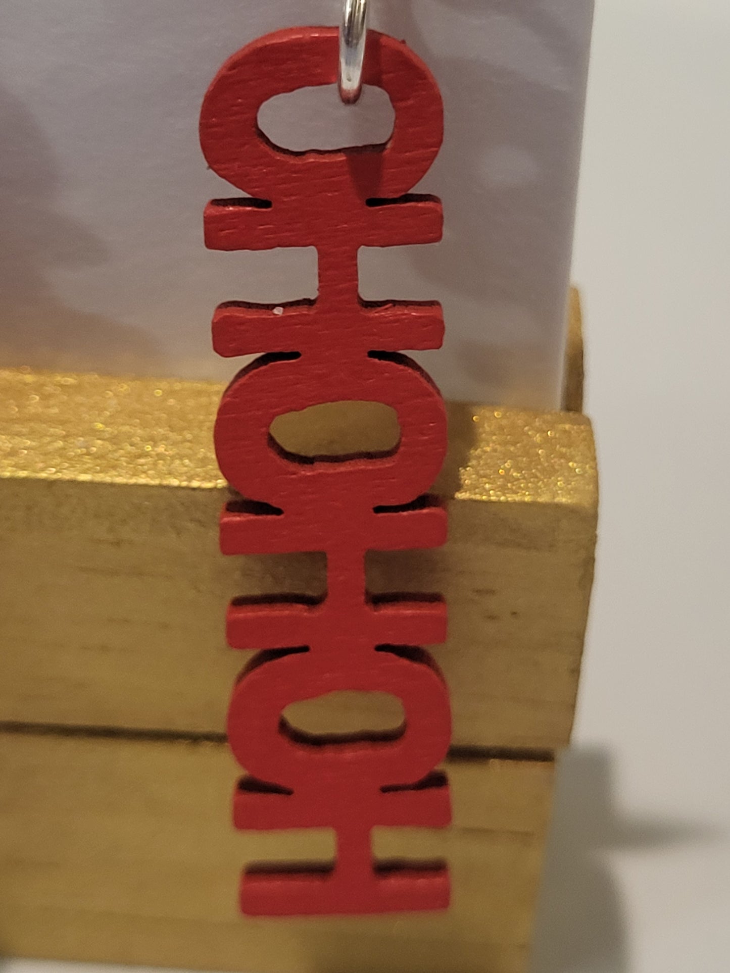 Christmas earrings "HOHOHO"