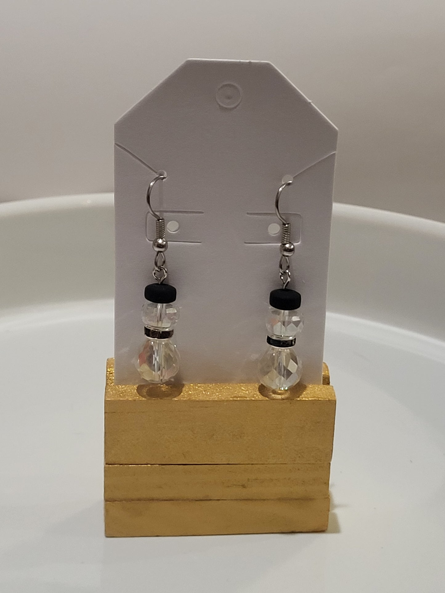 Christmas earrings snowman