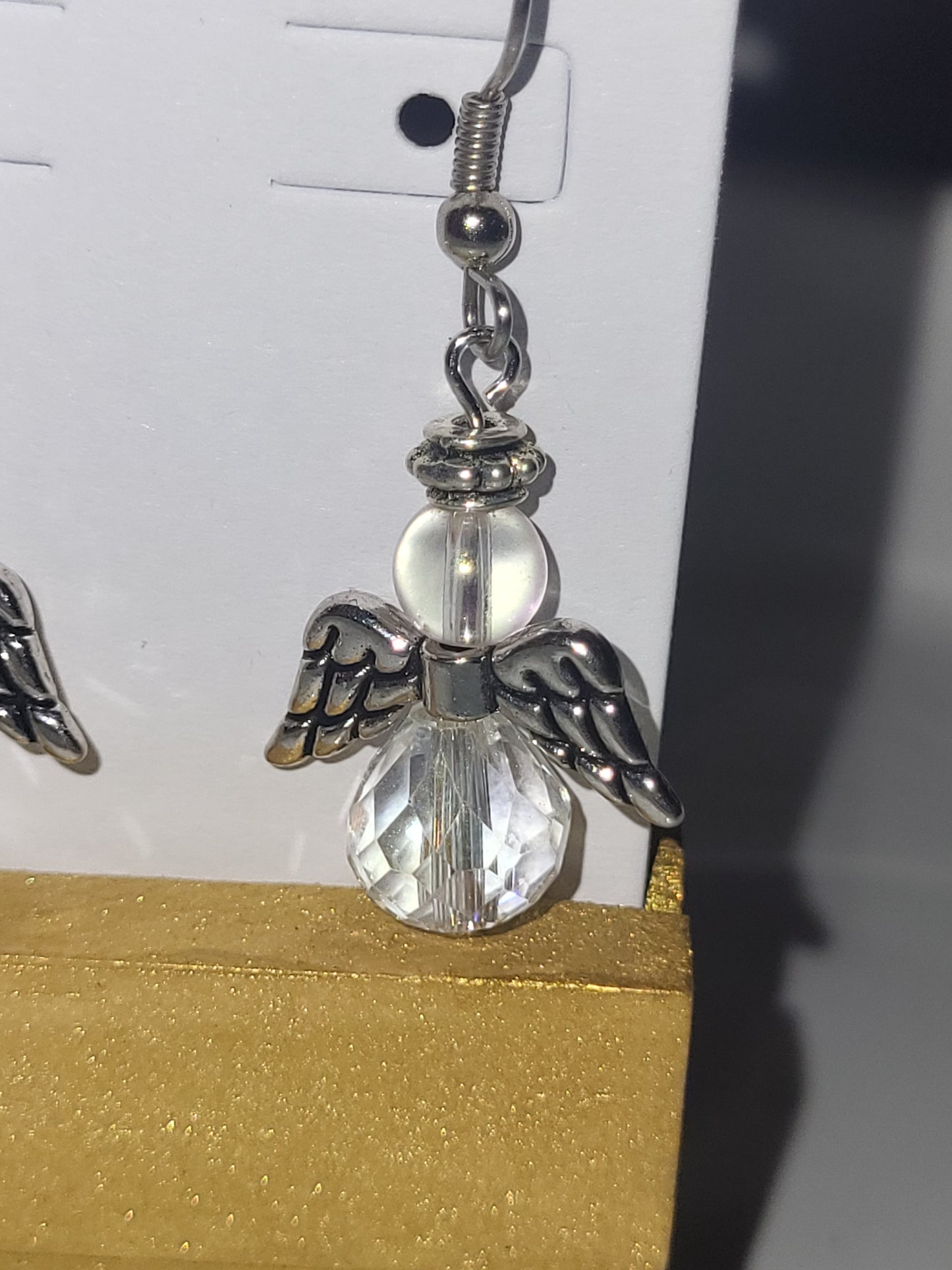 Christmas earrings angel