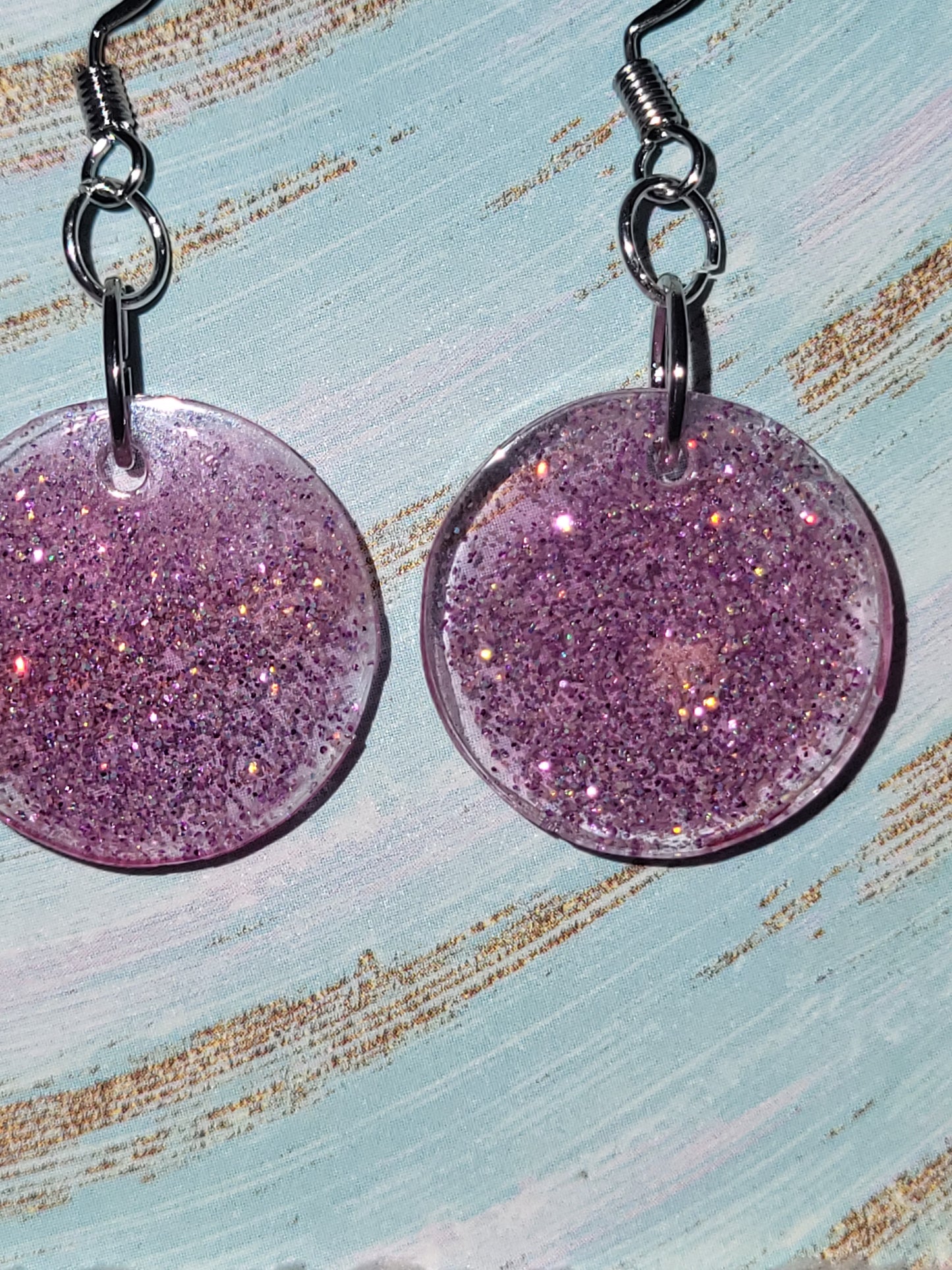 Homemade dangling earrings