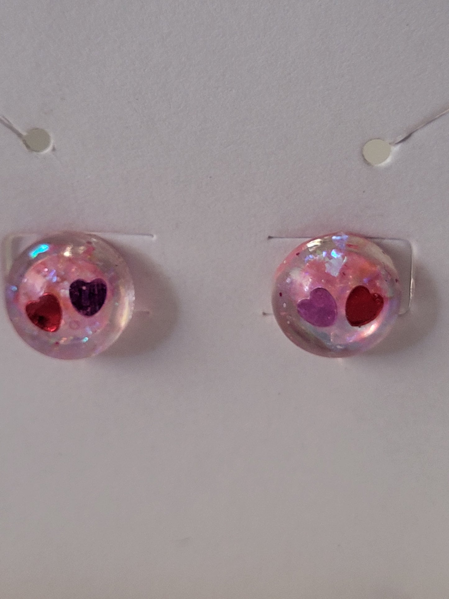 Valentine's day inspired studded earrings