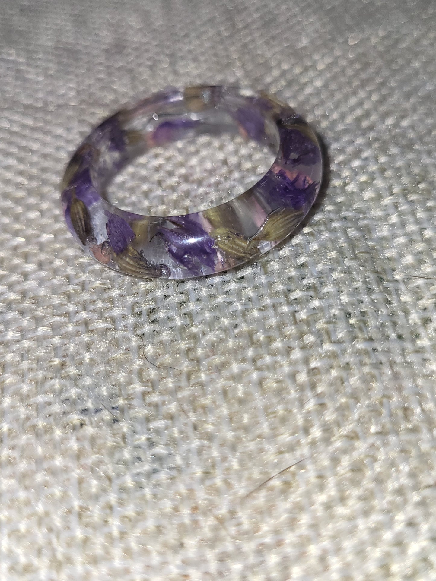 Homemade dried flower rings!