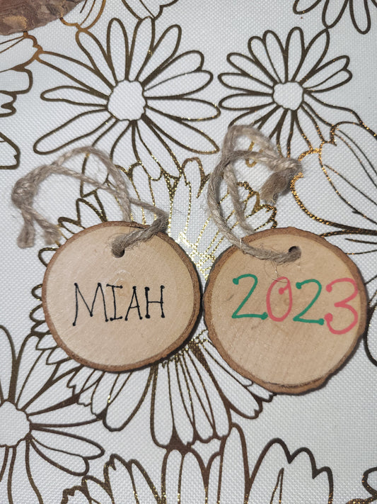 "2023" Personalized Christmas ornament