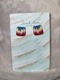 Homemade stud earrings