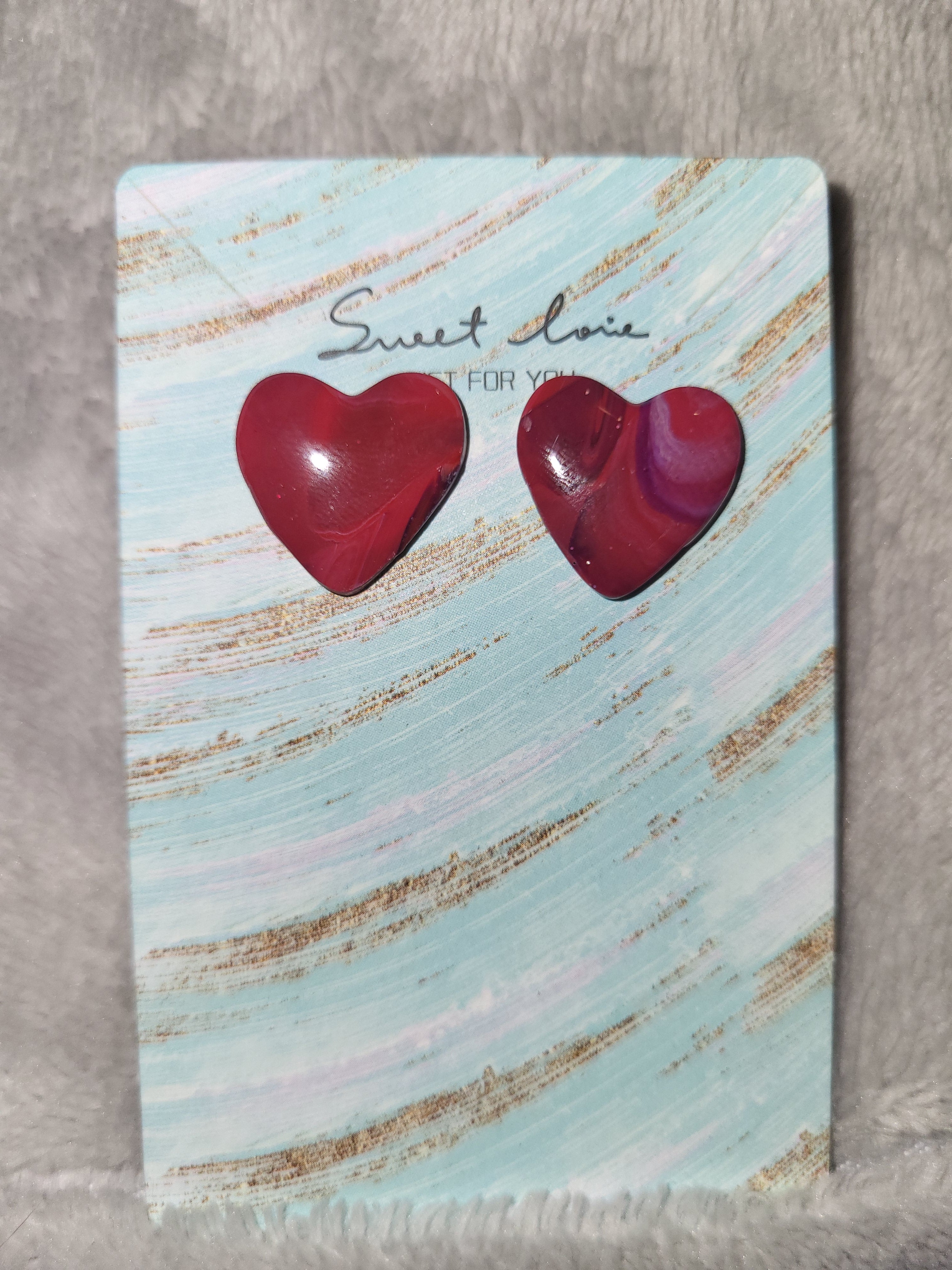 Valentine's day homemade jewelry 😍 studs