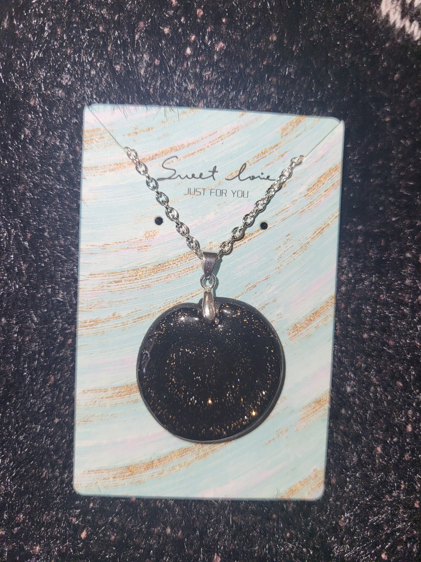 Homemade swirl charm