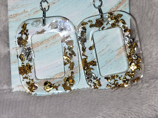 Homemade dangling earrings