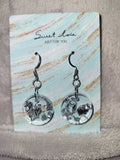 Homemade dangling earrings