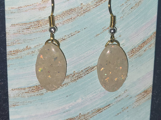 Homemade dangling earrings