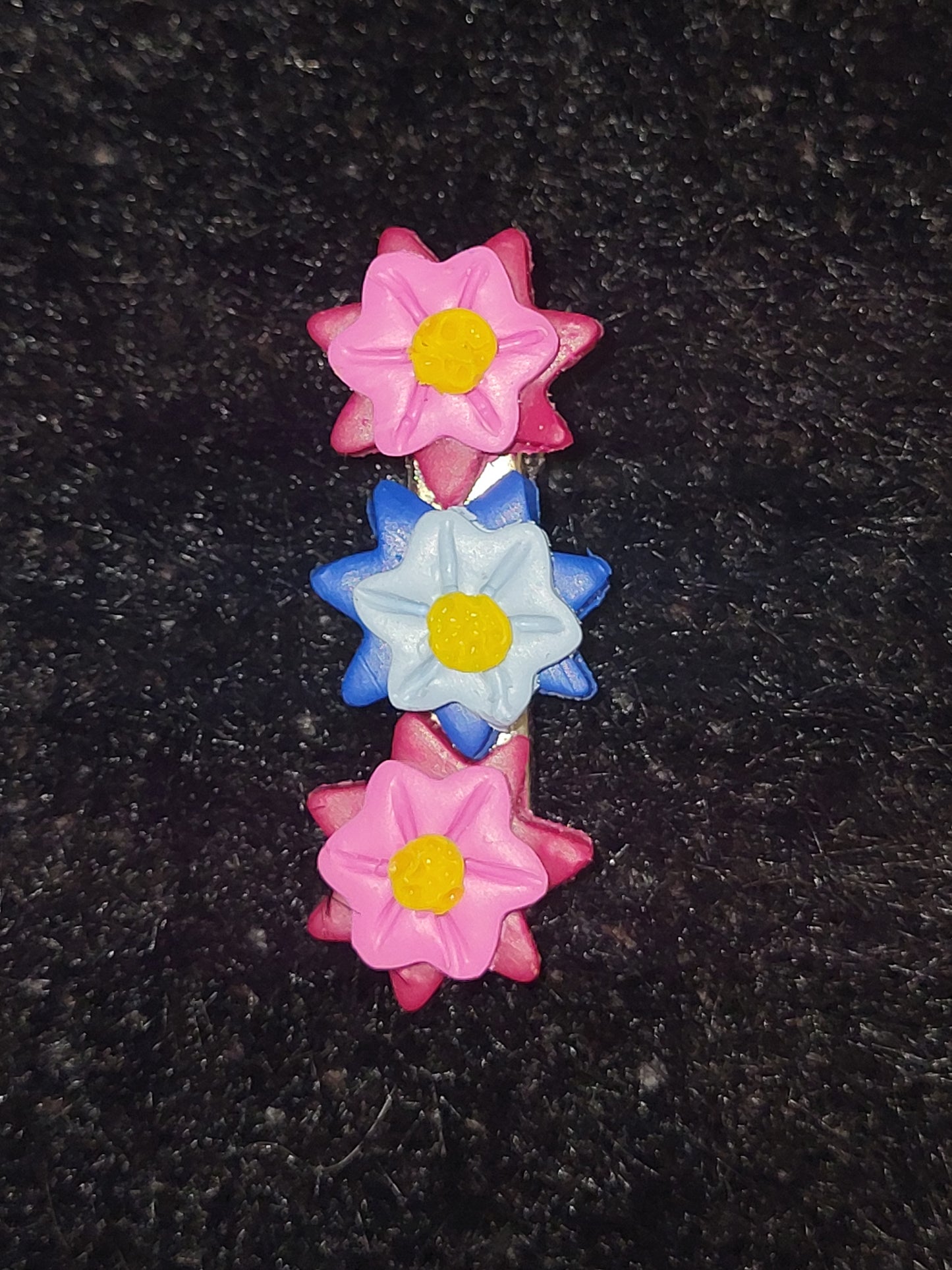 Homemade flower hairclip