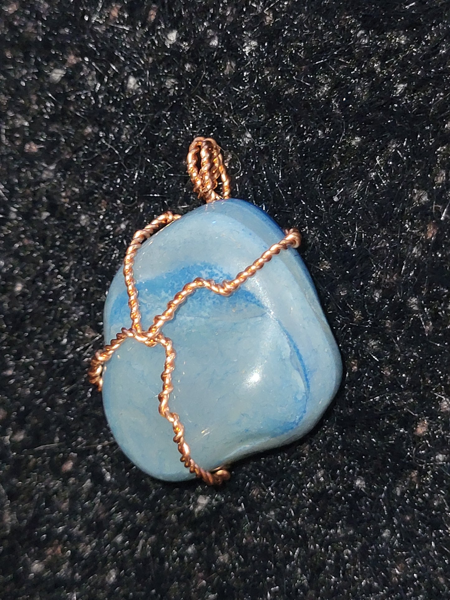 Handcrafted wire wrapped stone