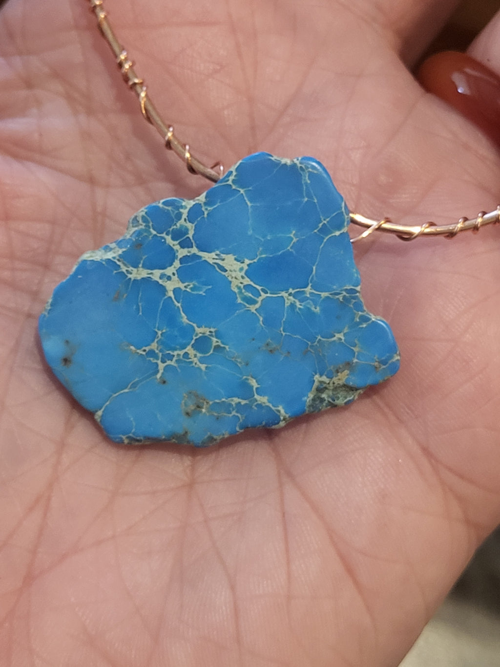 Handcrafted wire wrapped bracelet