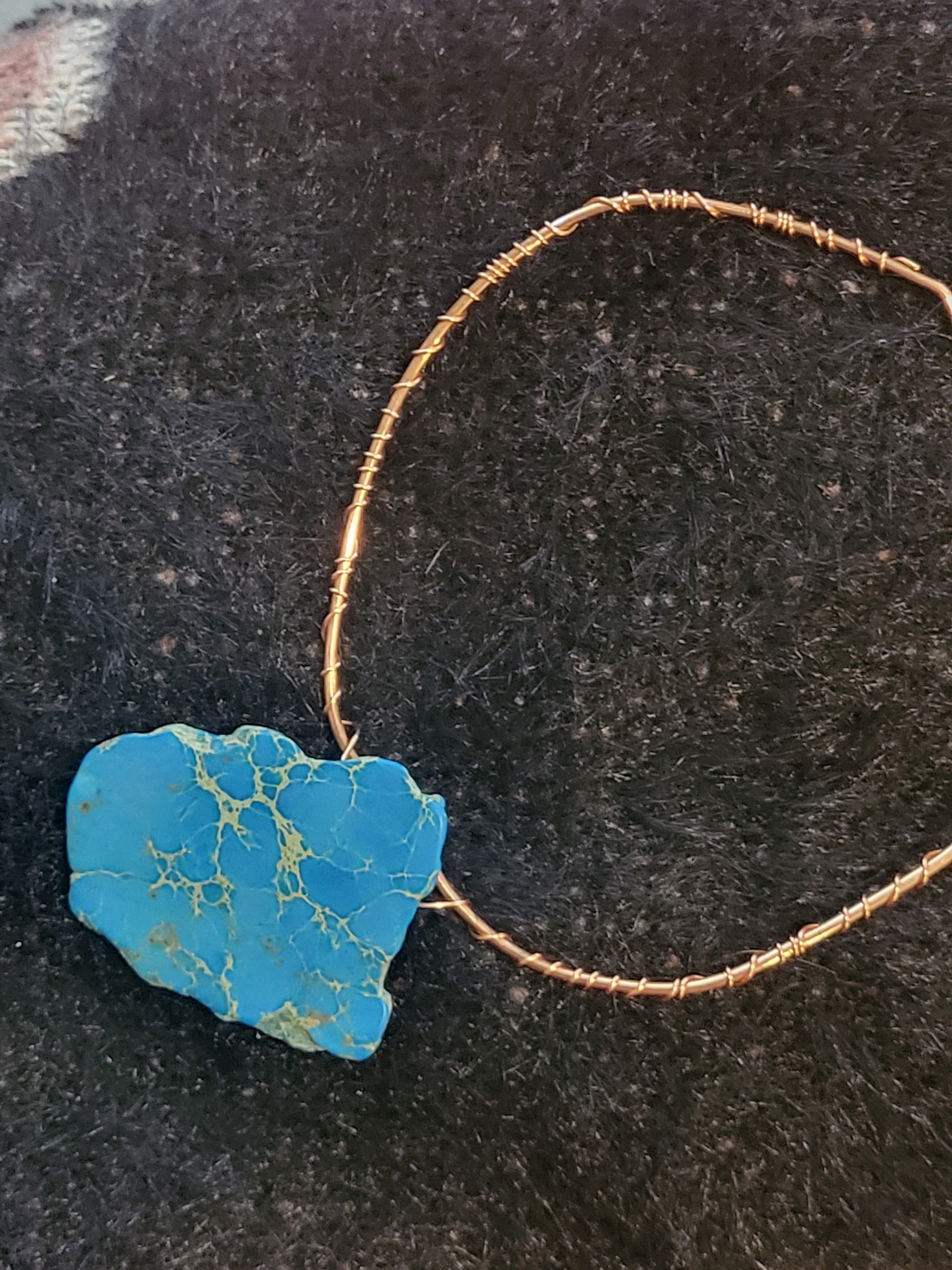 Handcrafted wire wrapped bracelet