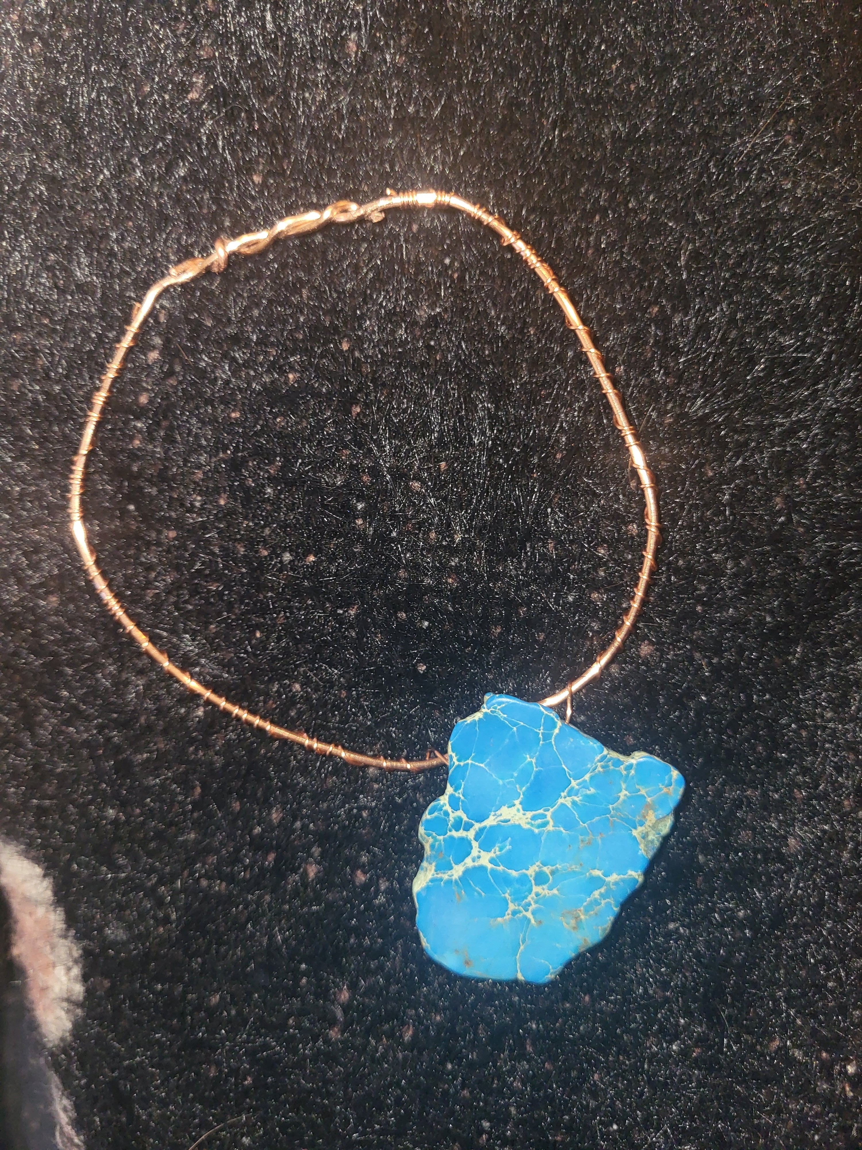 Handcrafted wire wrapped bracelet