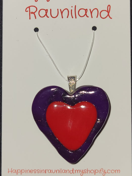 Handmade heart charm
