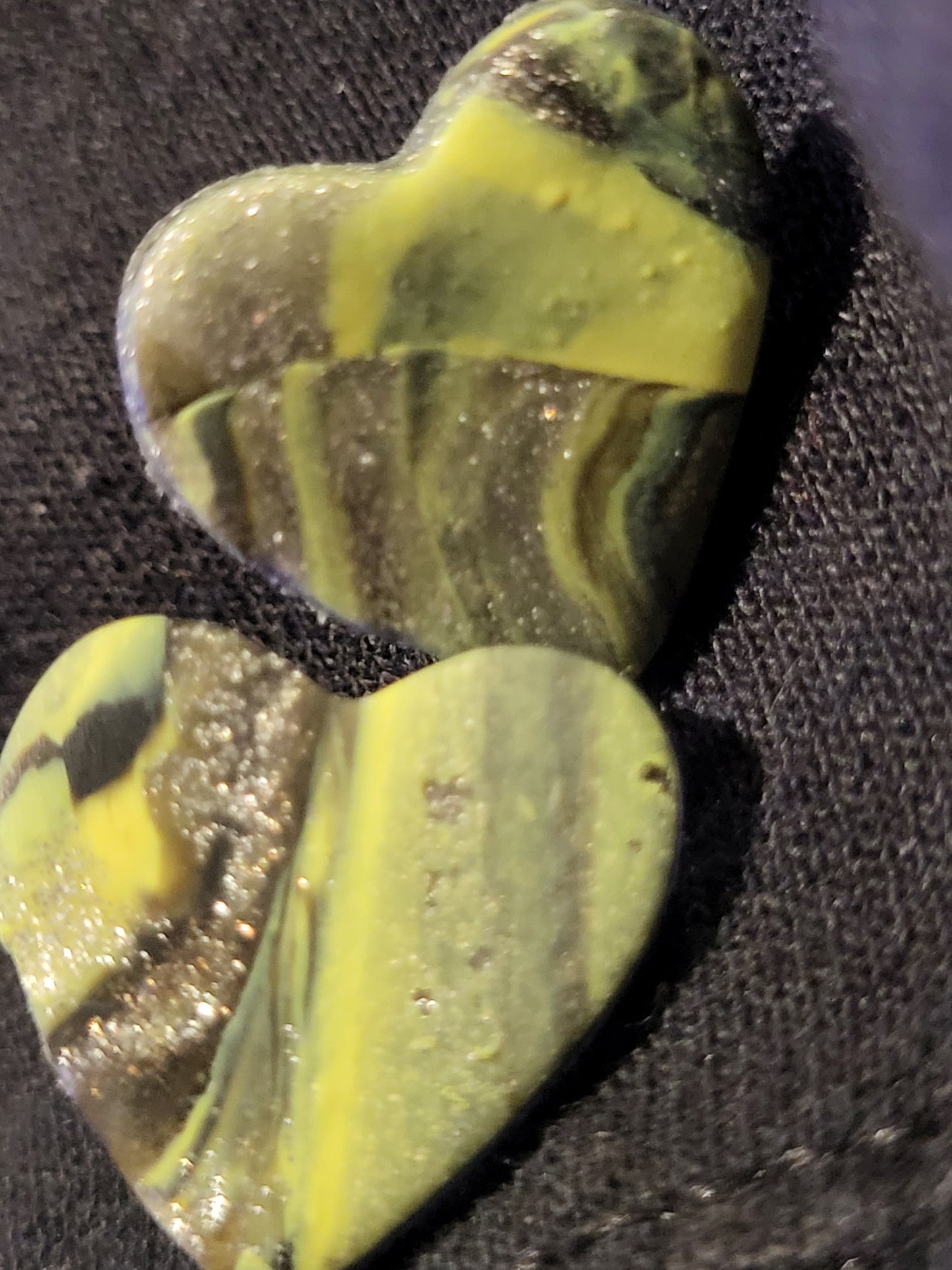 Studded heart earrings