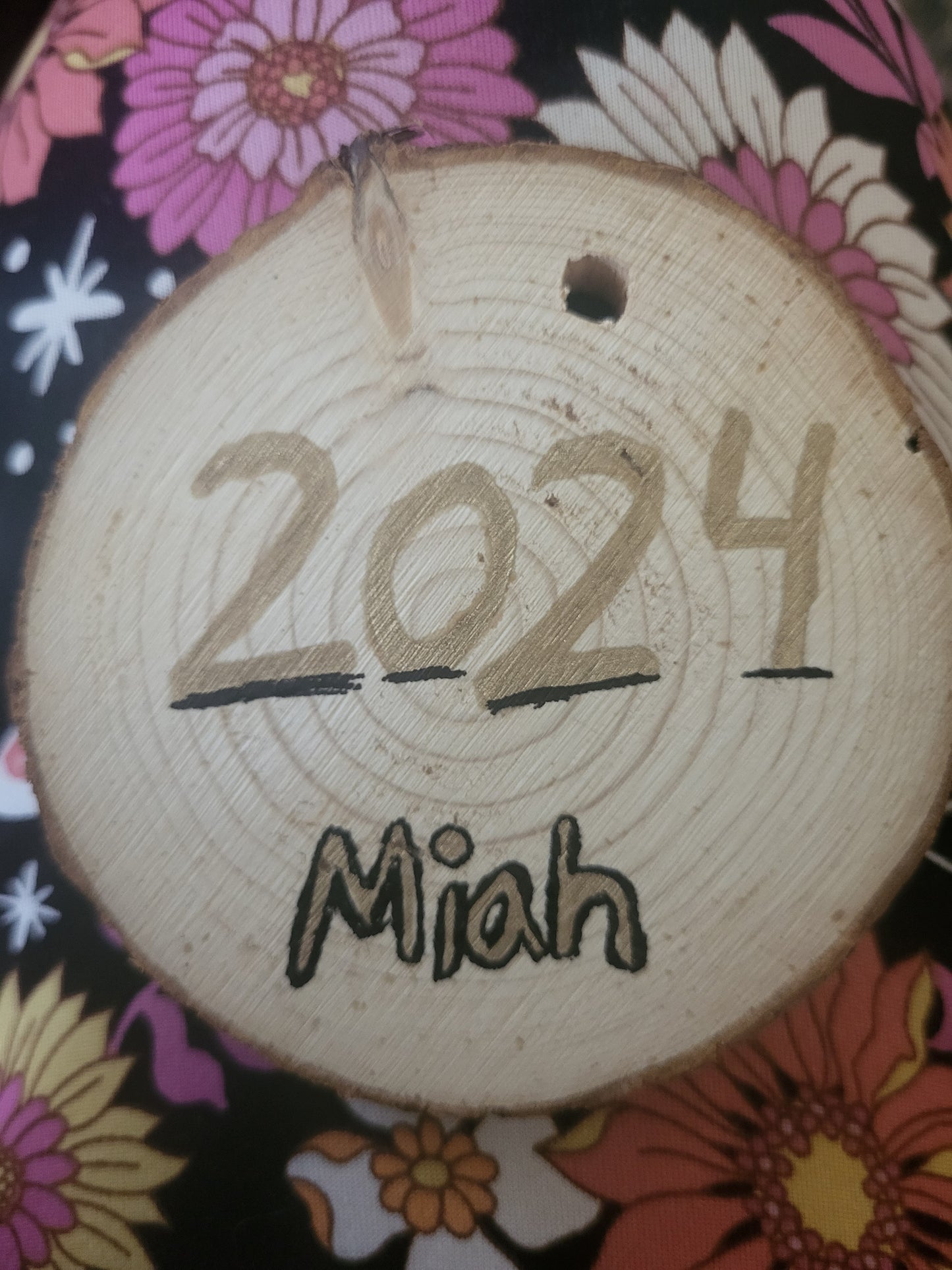 "2024" Personalized Christmas ornament