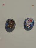 Studded Christmas glob earrings (mini)