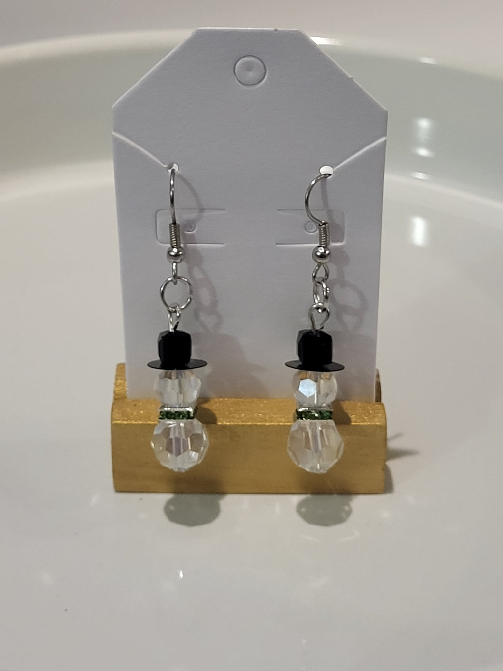 Christmas earrings snowman