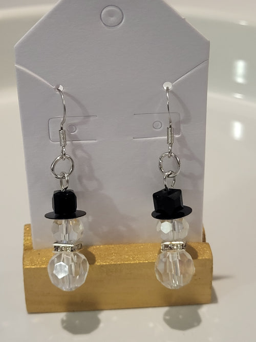 Christmas earrings snowman
