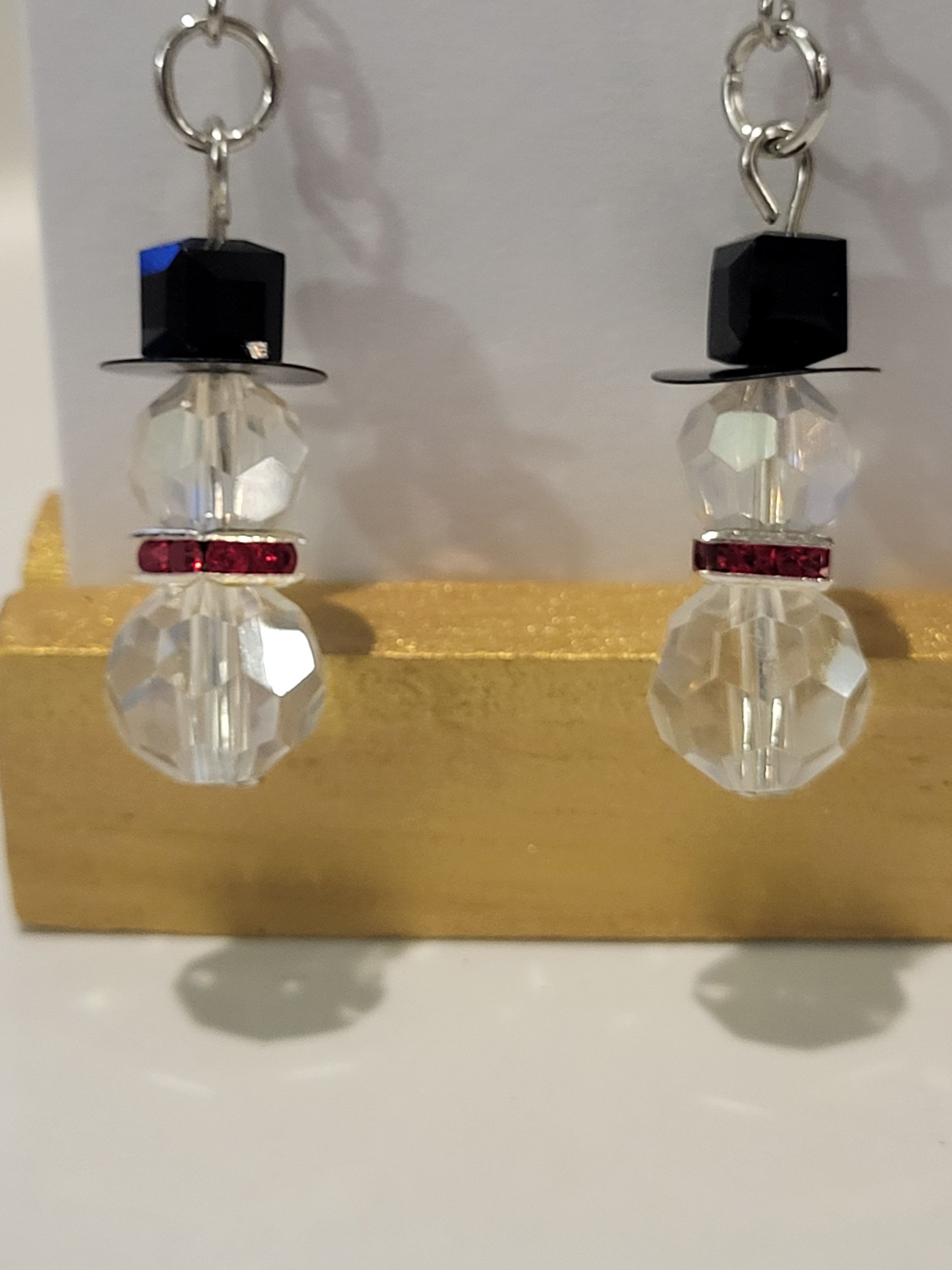 Christmas earrings snowman