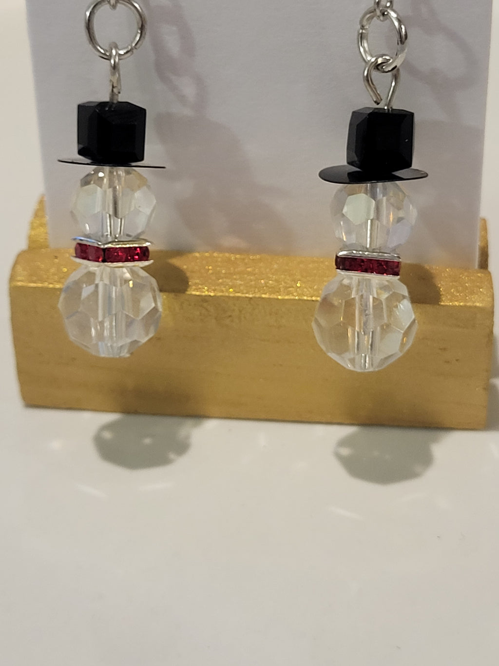 Christmas earrings snowman