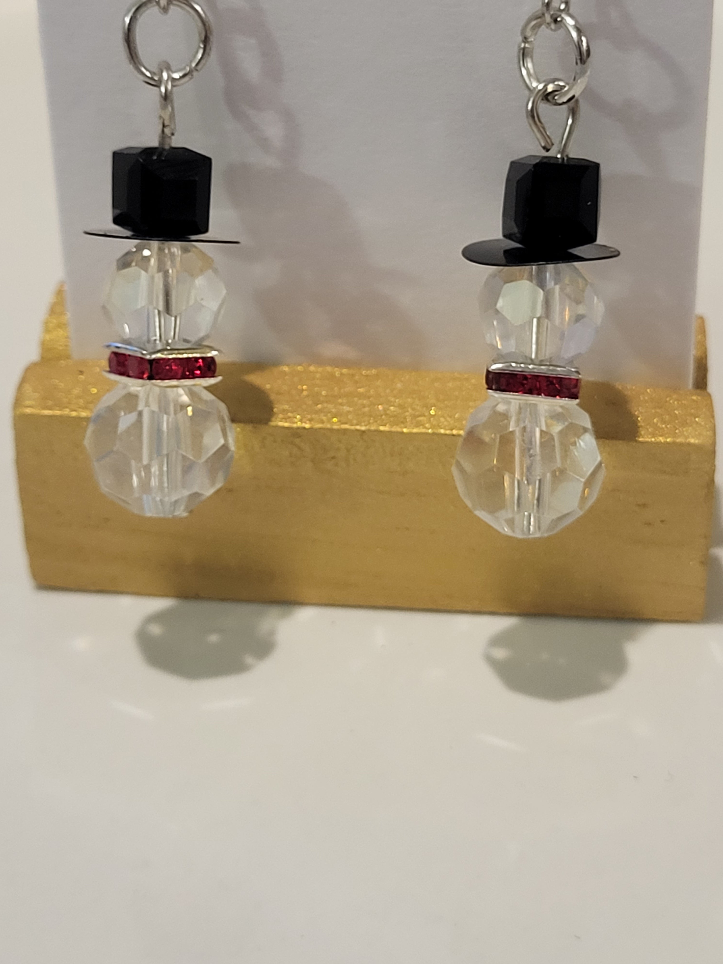 Christmas earrings snowman