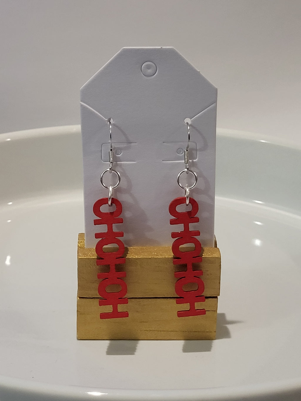 Christmas earrings "HOHOHO"