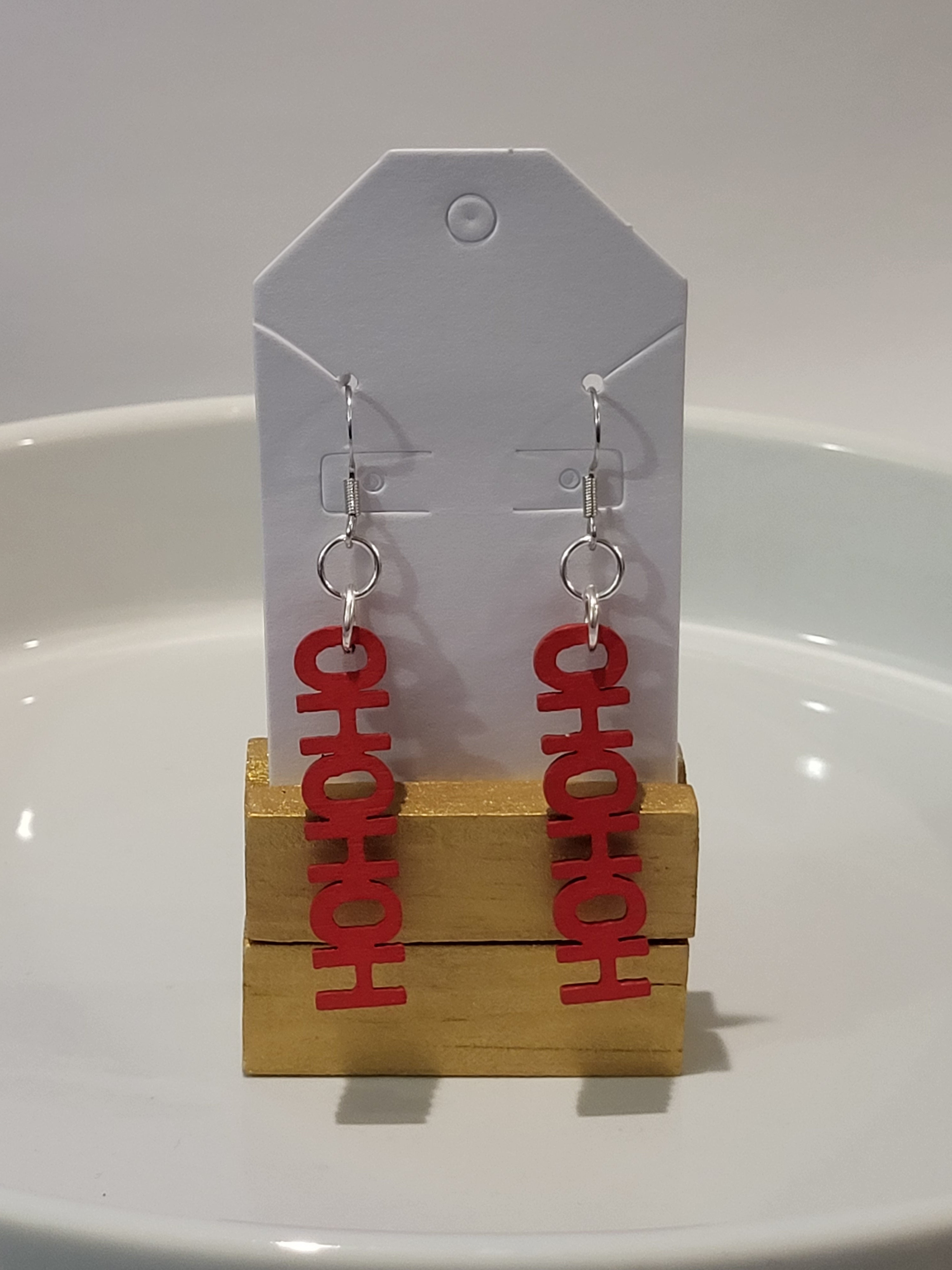Christmas earrings "HOHOHO"
