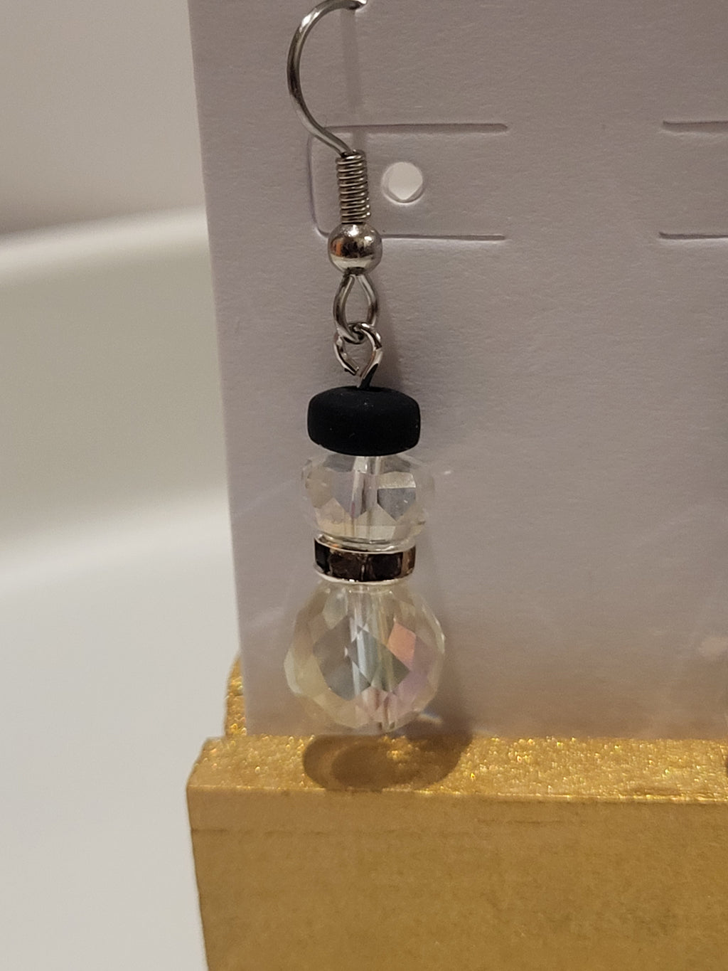 Christmas earrings snowman