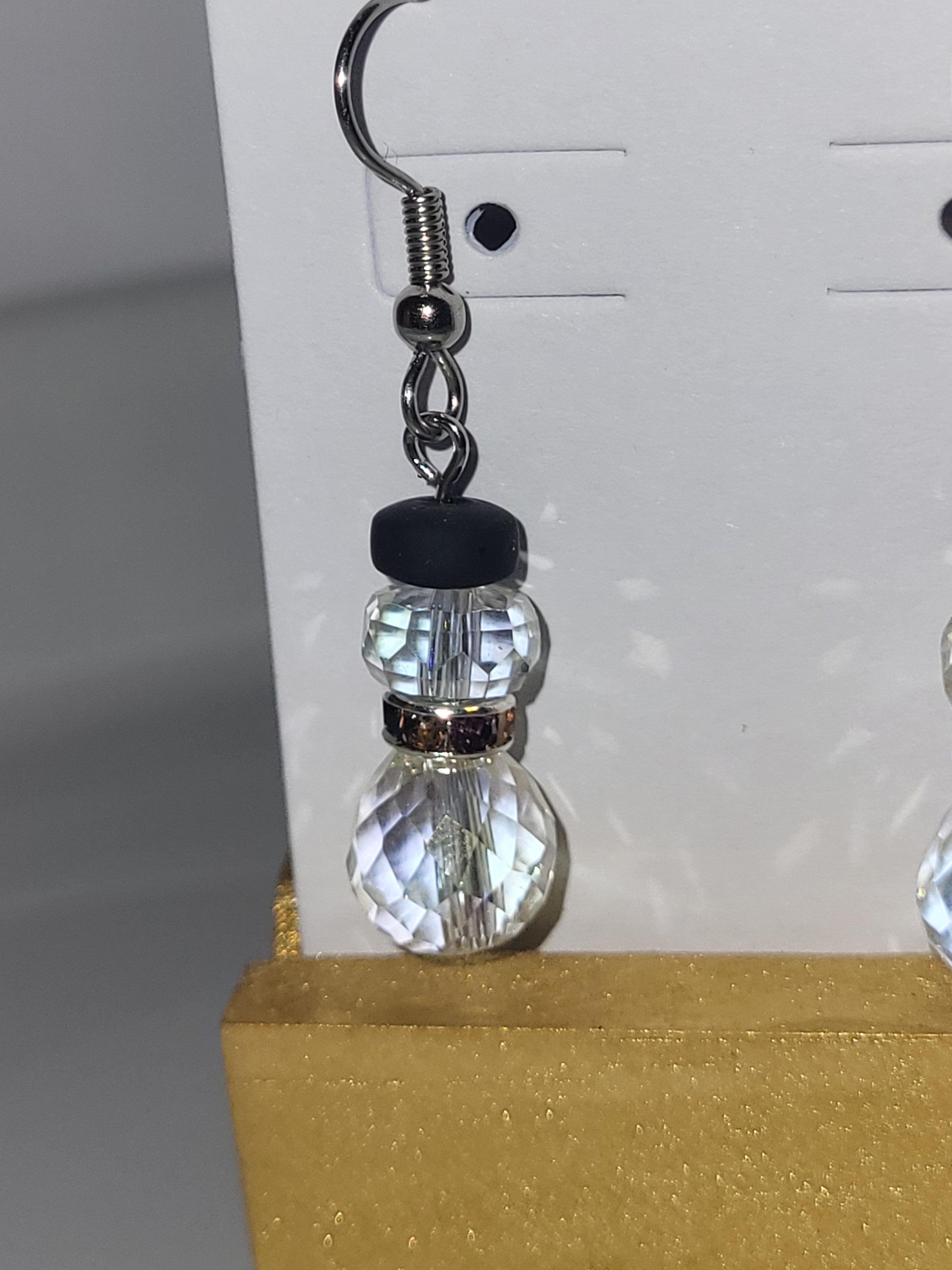 Christmas earrings snowman