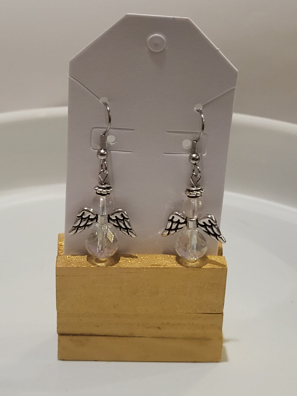 Christmas earrings angel