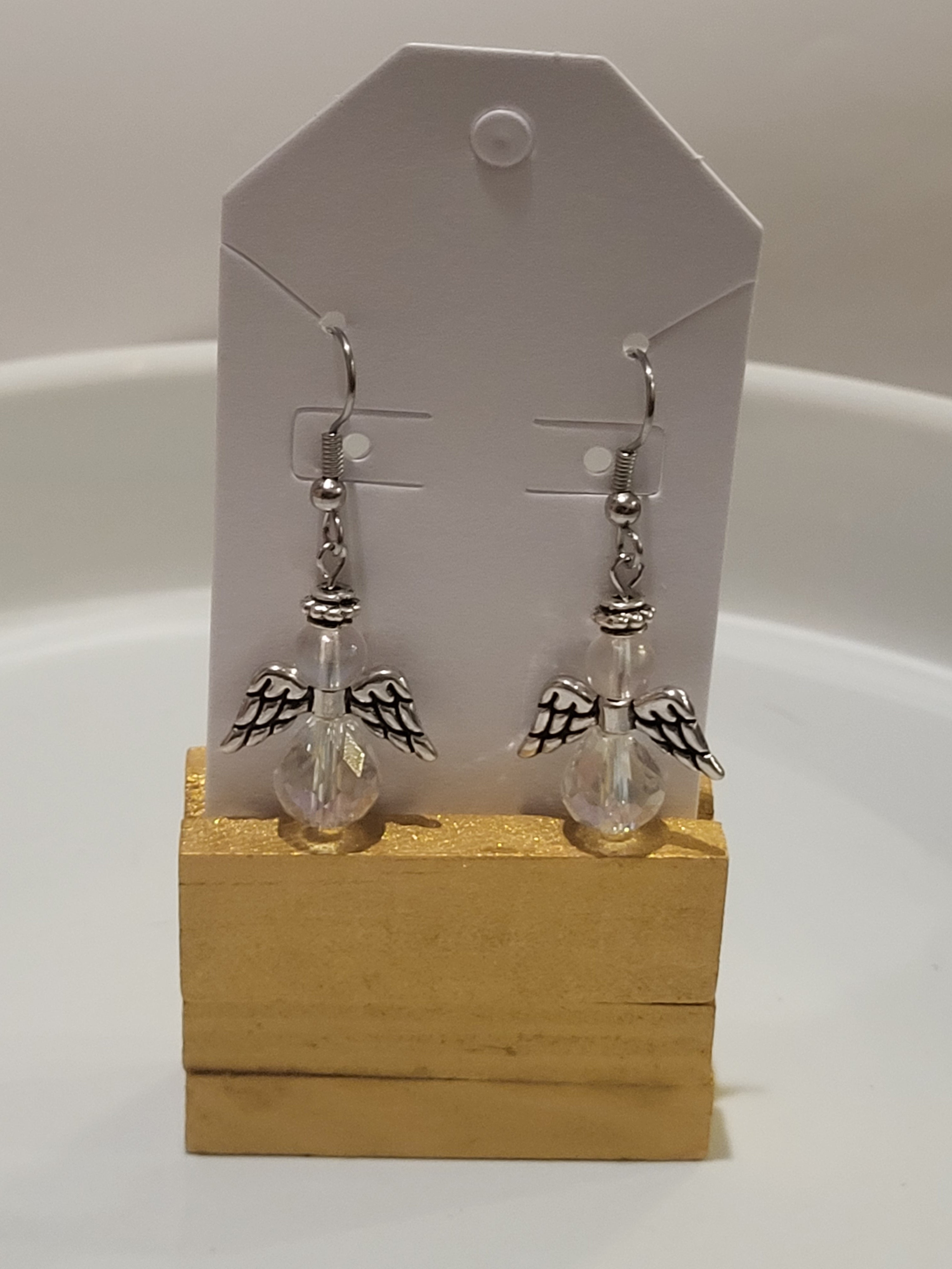 Christmas earrings angel