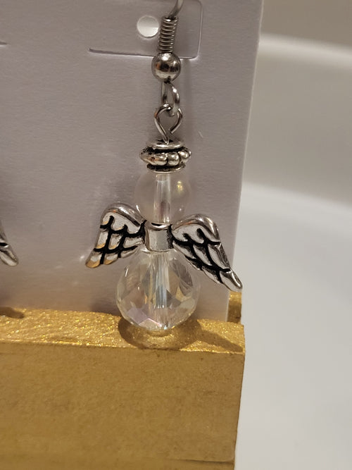 Christmas earrings angel