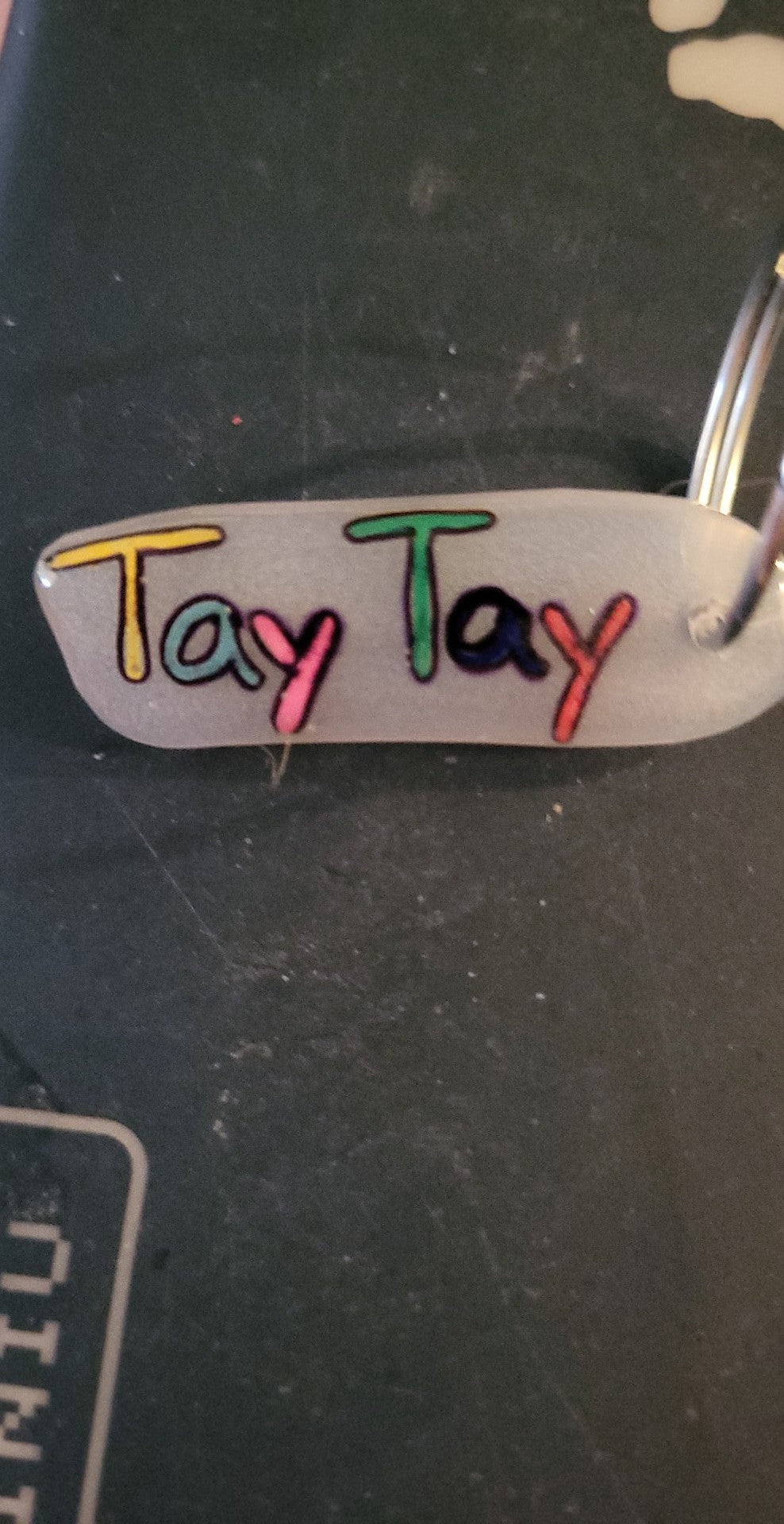 Name tag keychain