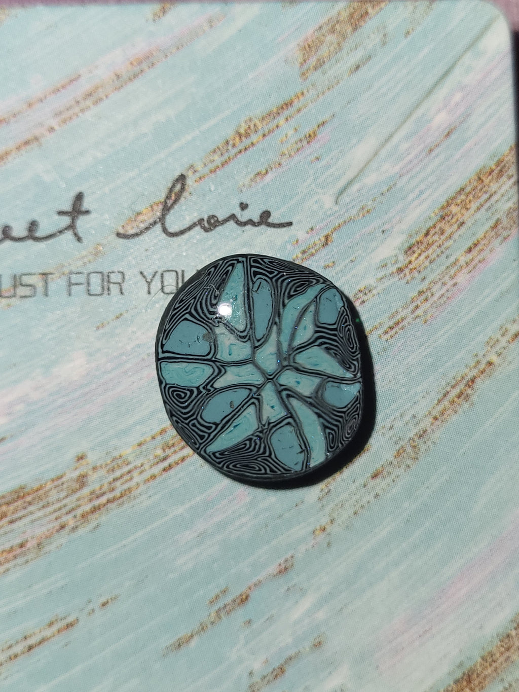 Homemade stud earrings