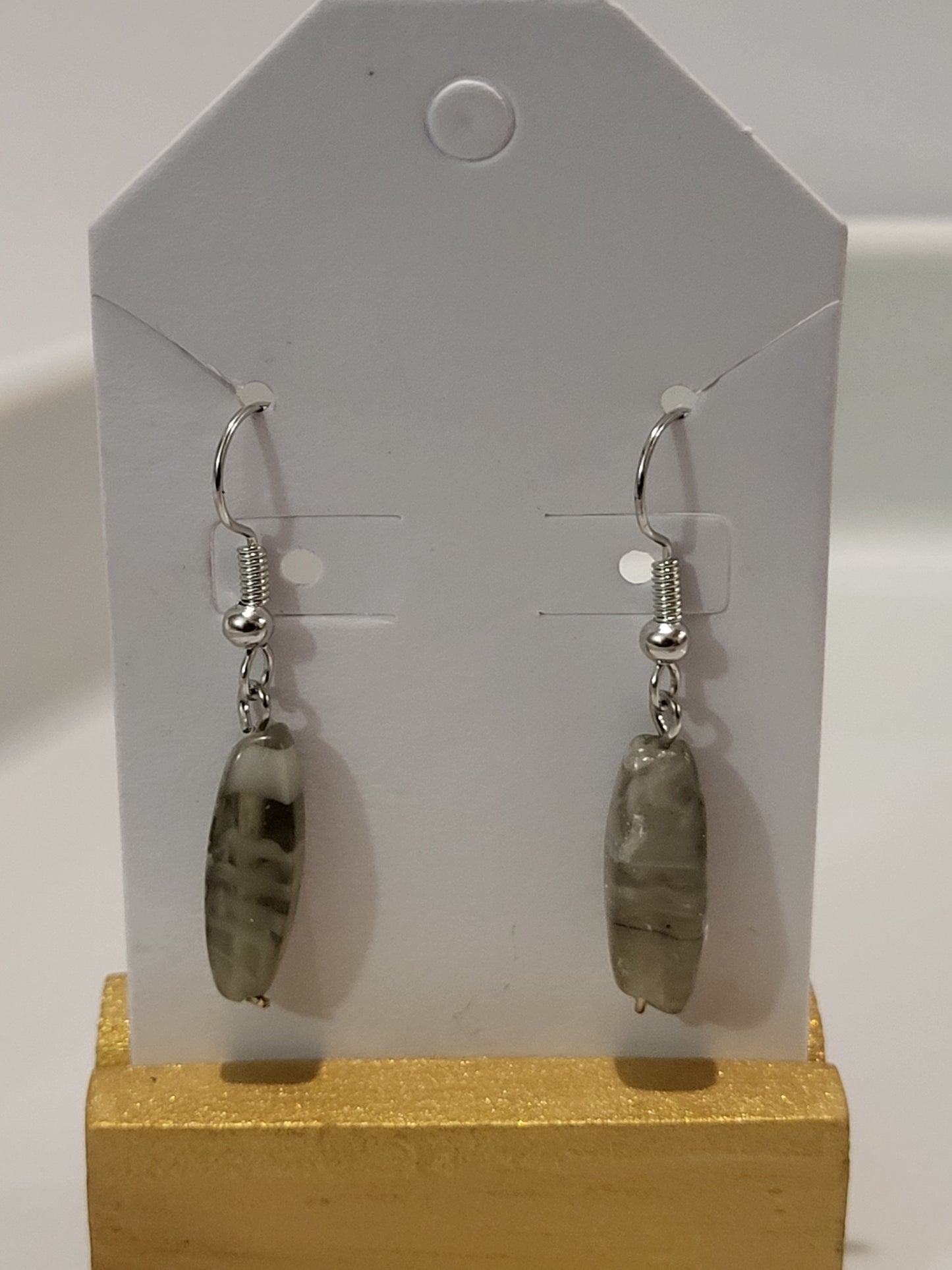 Stone earrings