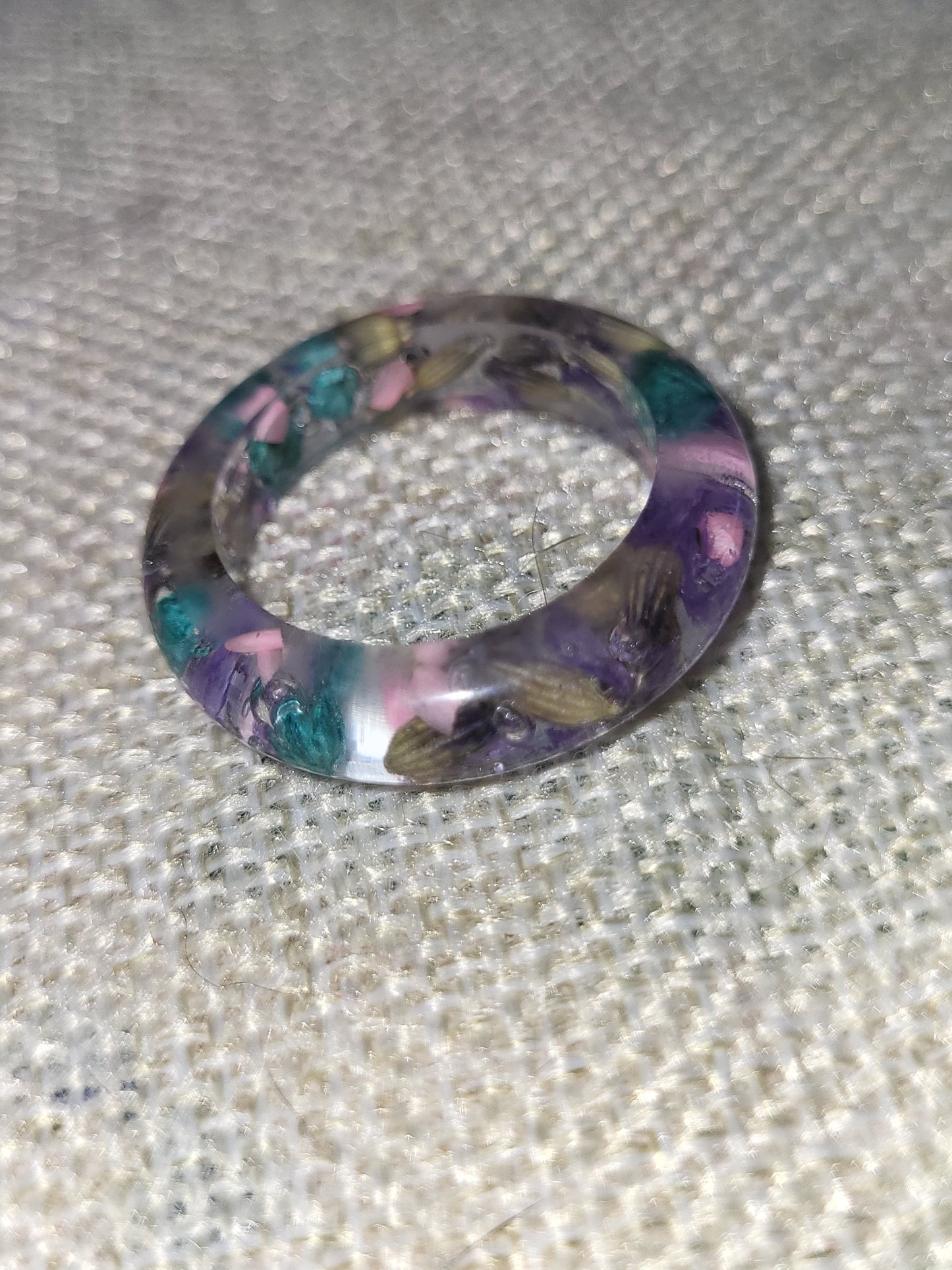 Homemade dried flower rings!