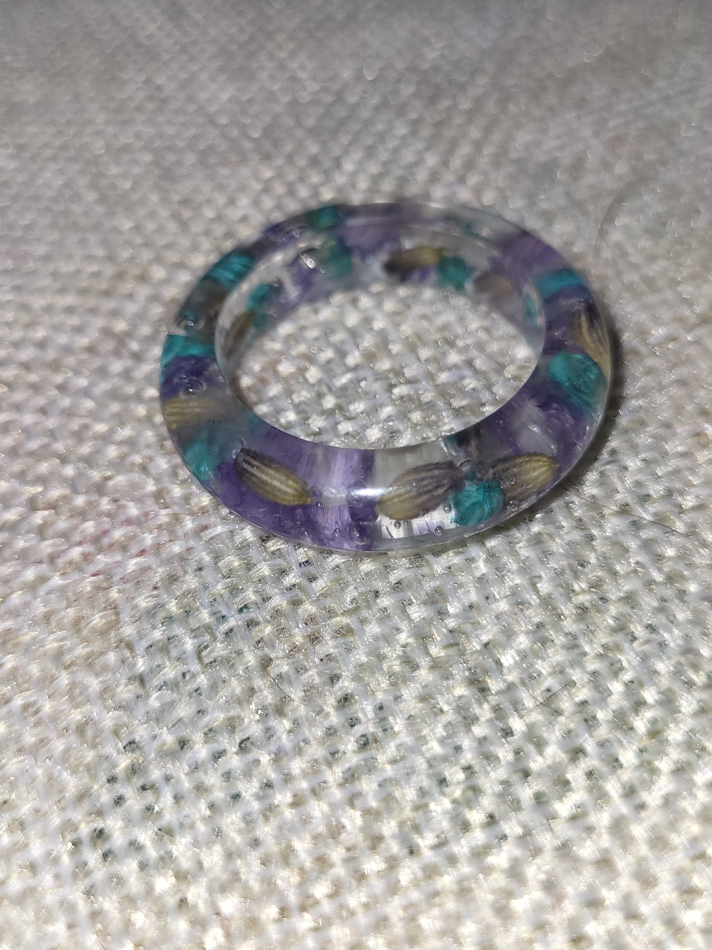 Homemade dried flower rings!