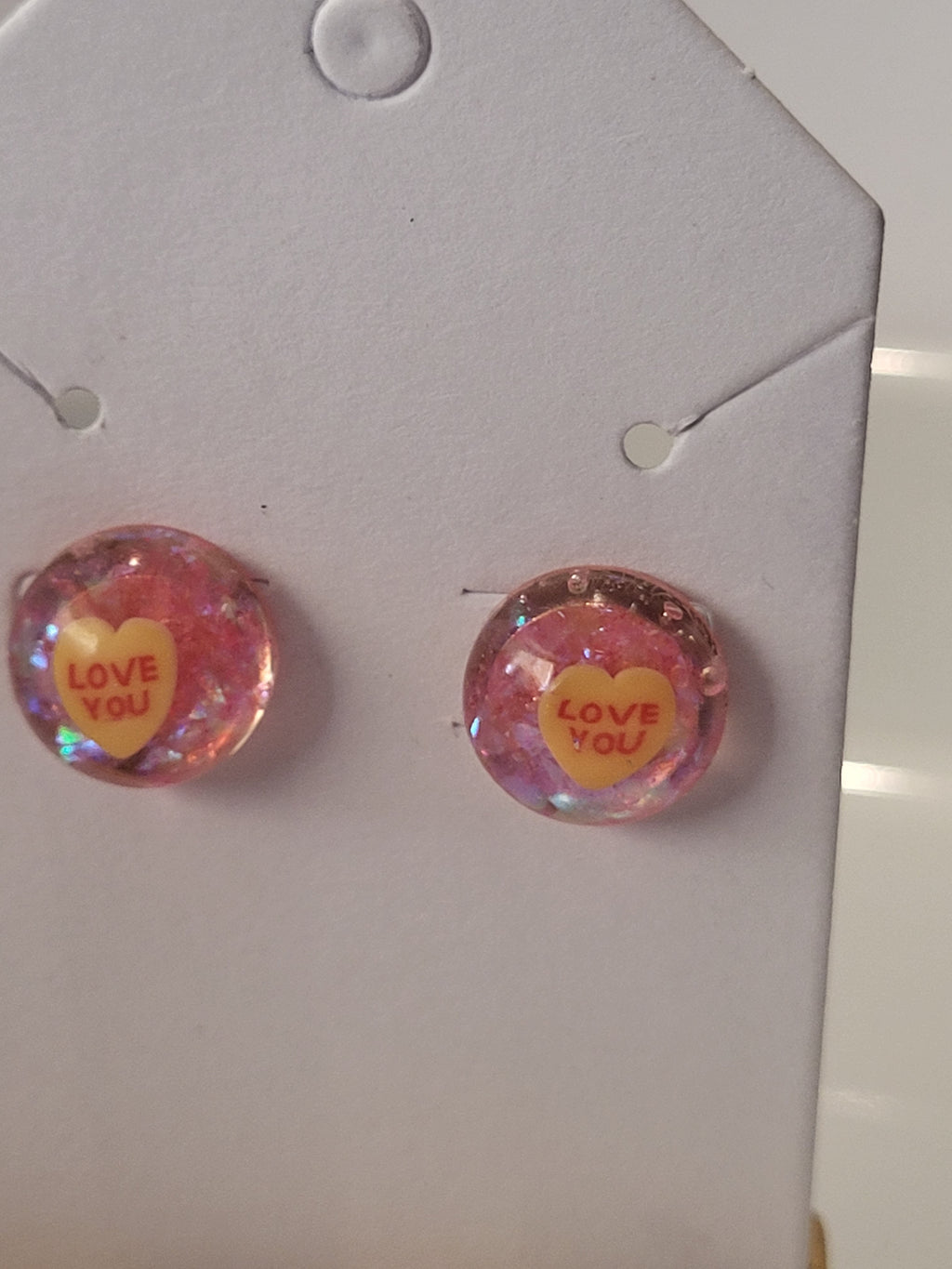 Valentine's day inspired studded earrings