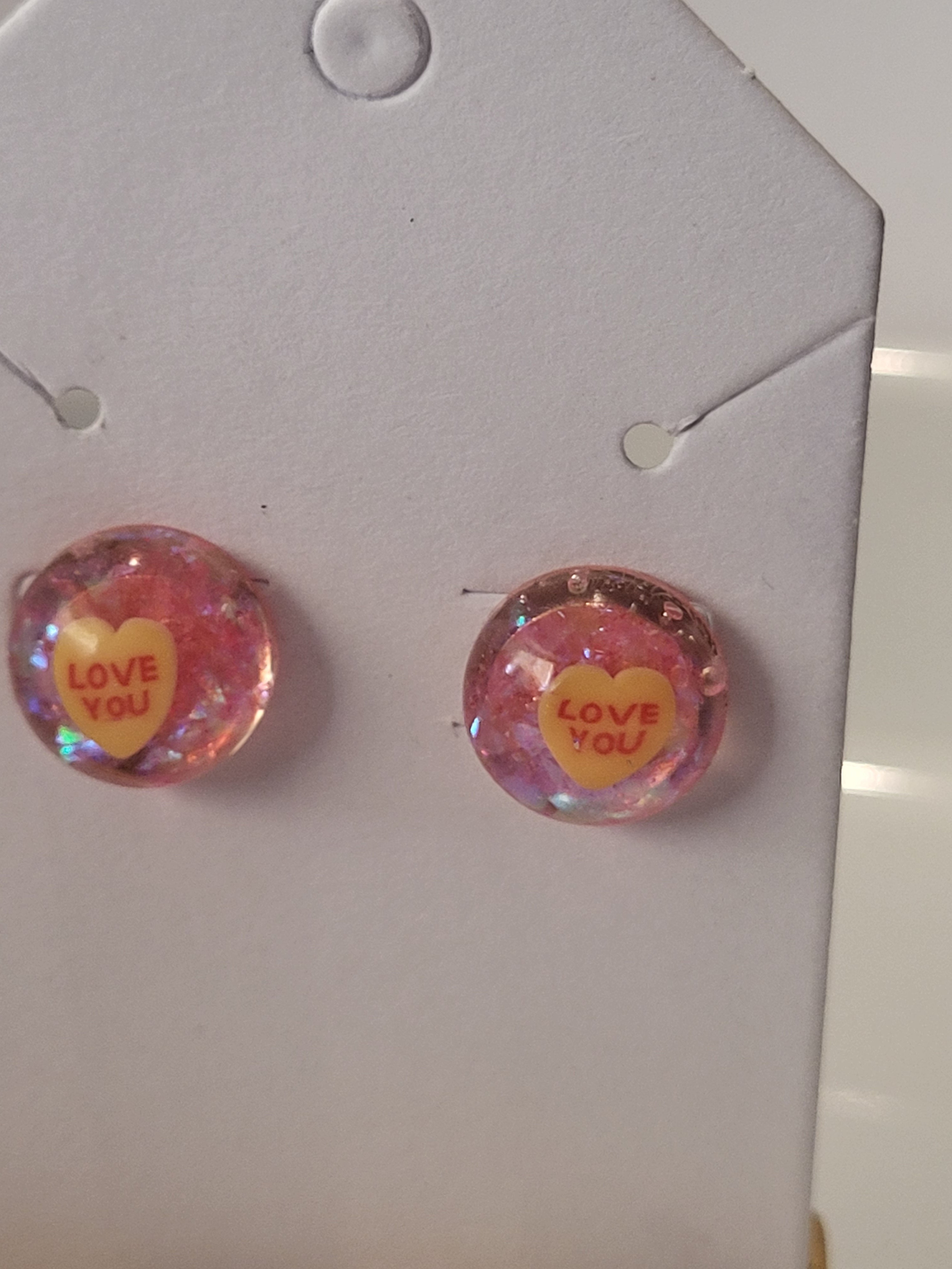 Valentine's day inspired studded earrings