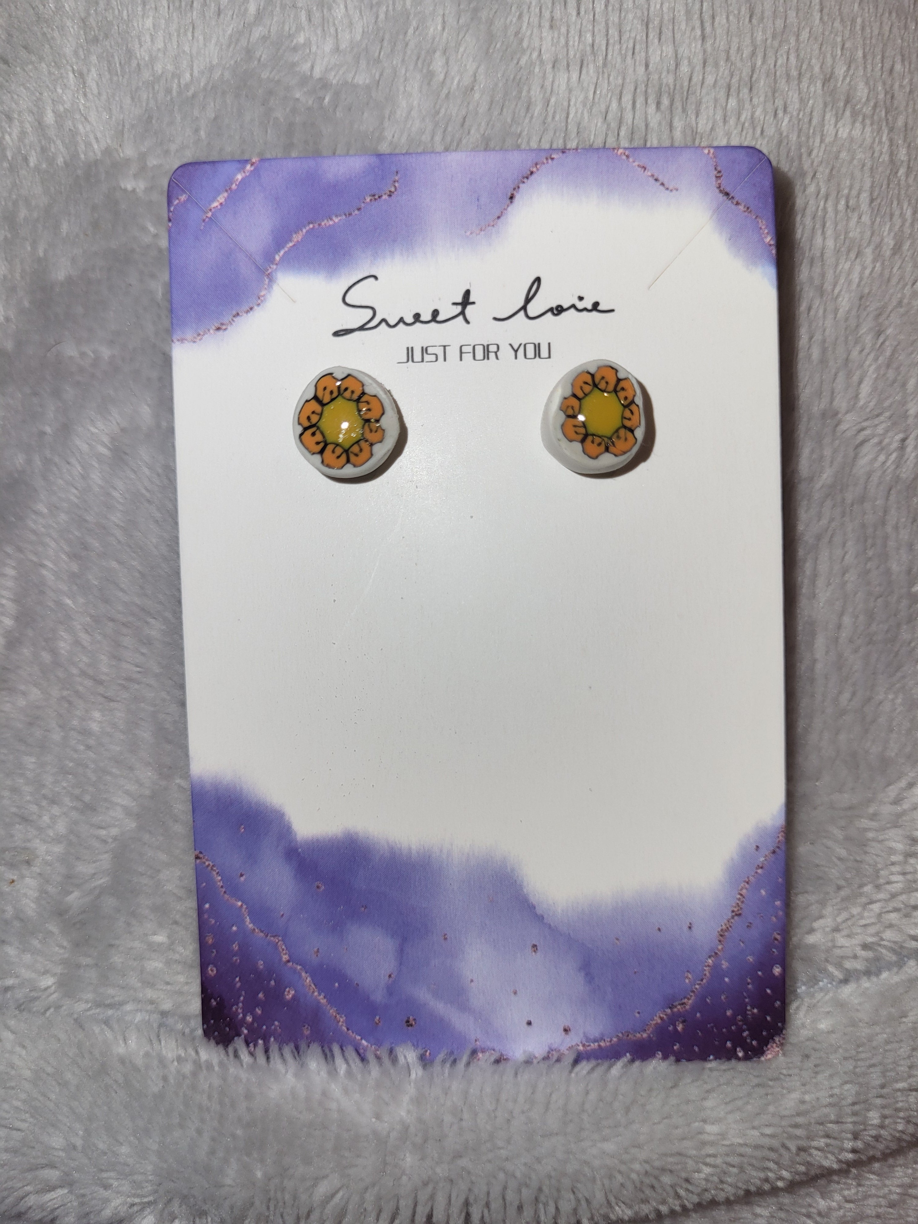 Handmade stud earrings