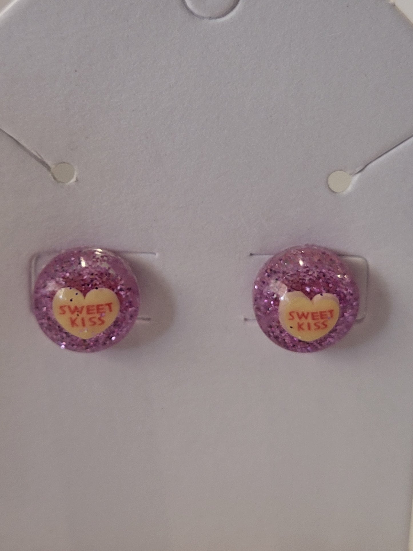 Valentine's day inspired studded earrings