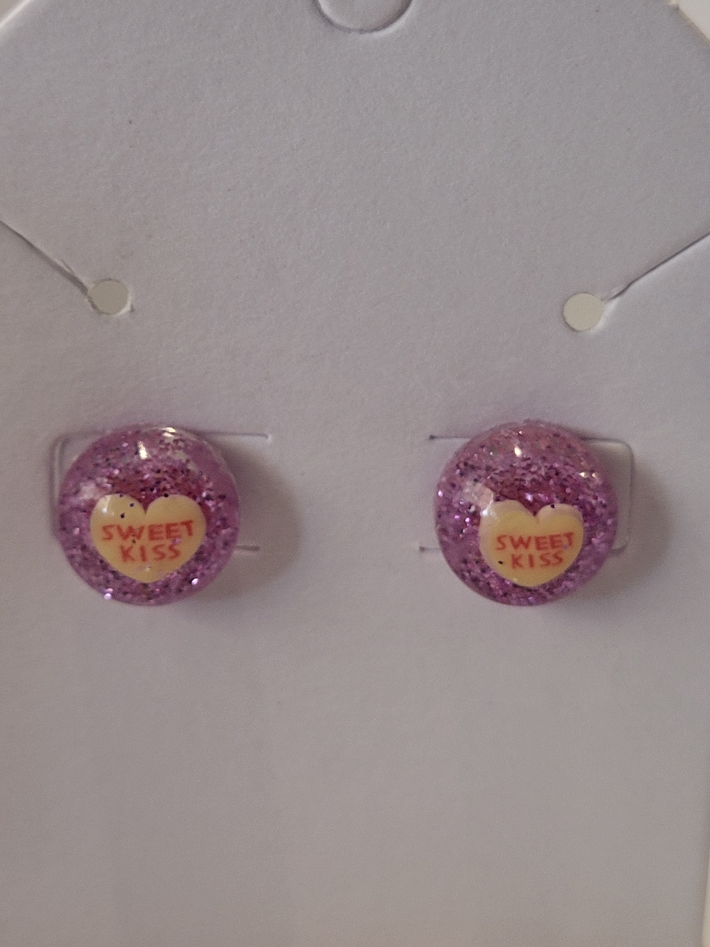 Valentine's day inspired studded earrings