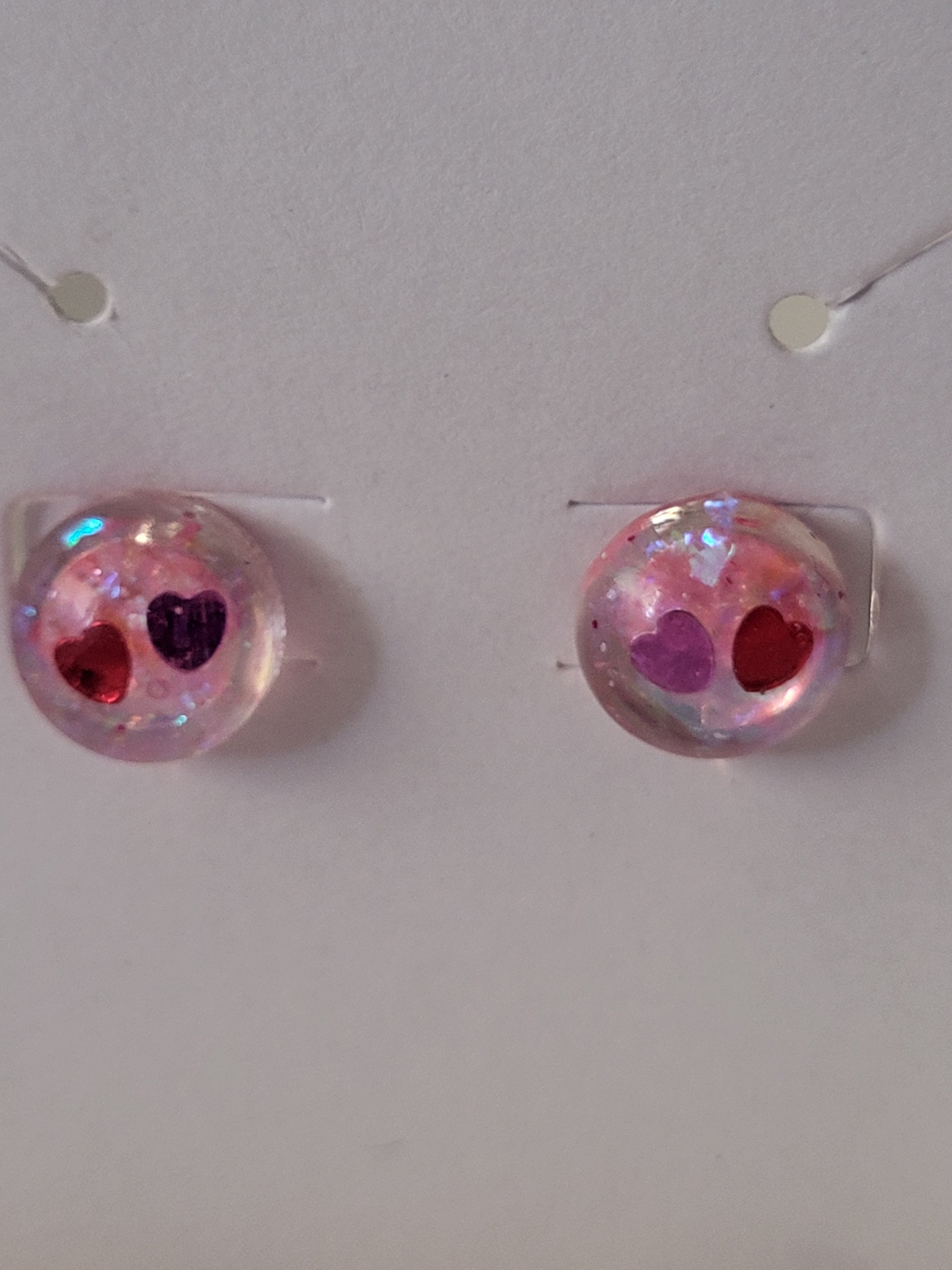 Valentine's day inspired studded earrings