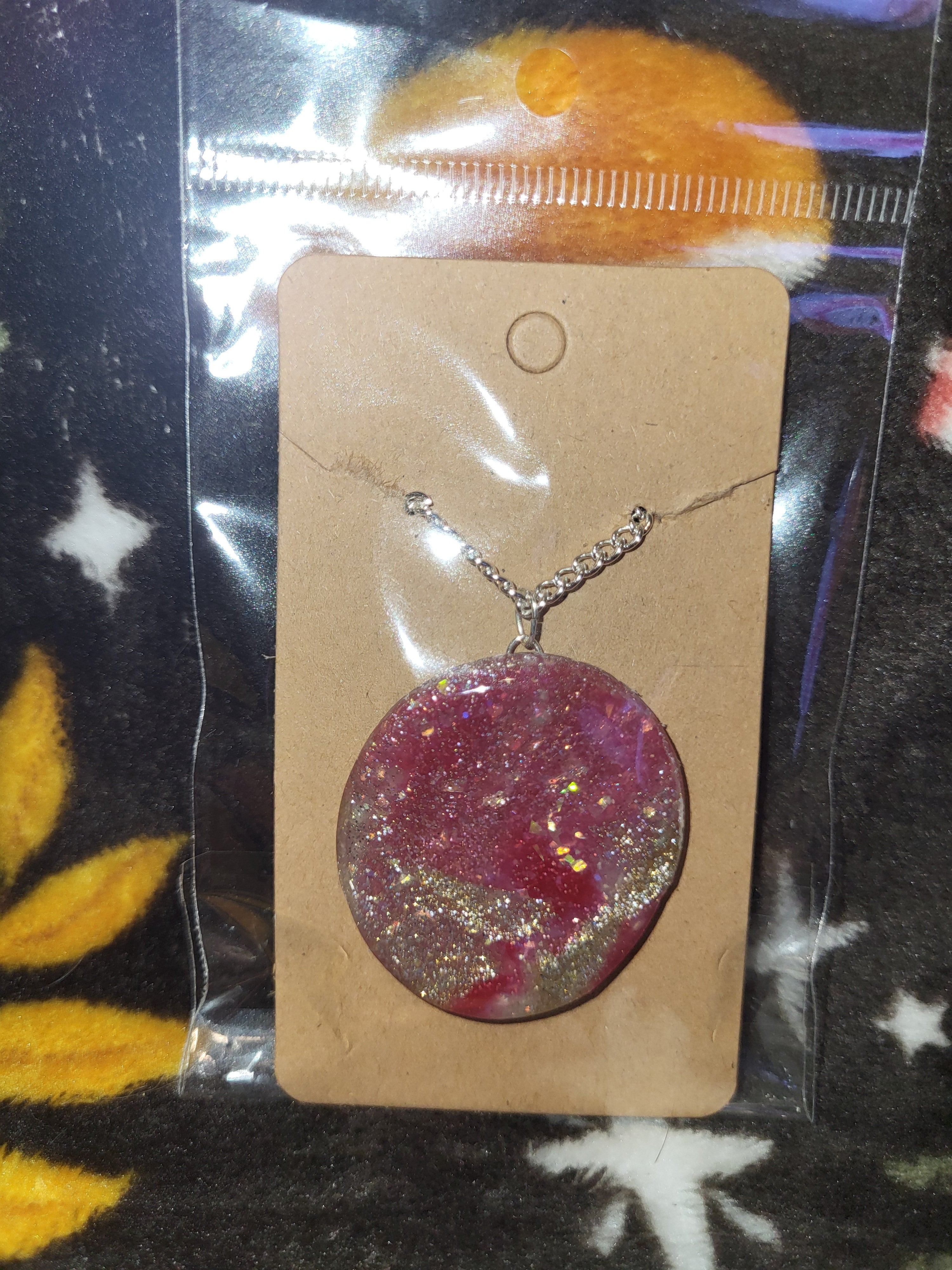 Clay charm necklace