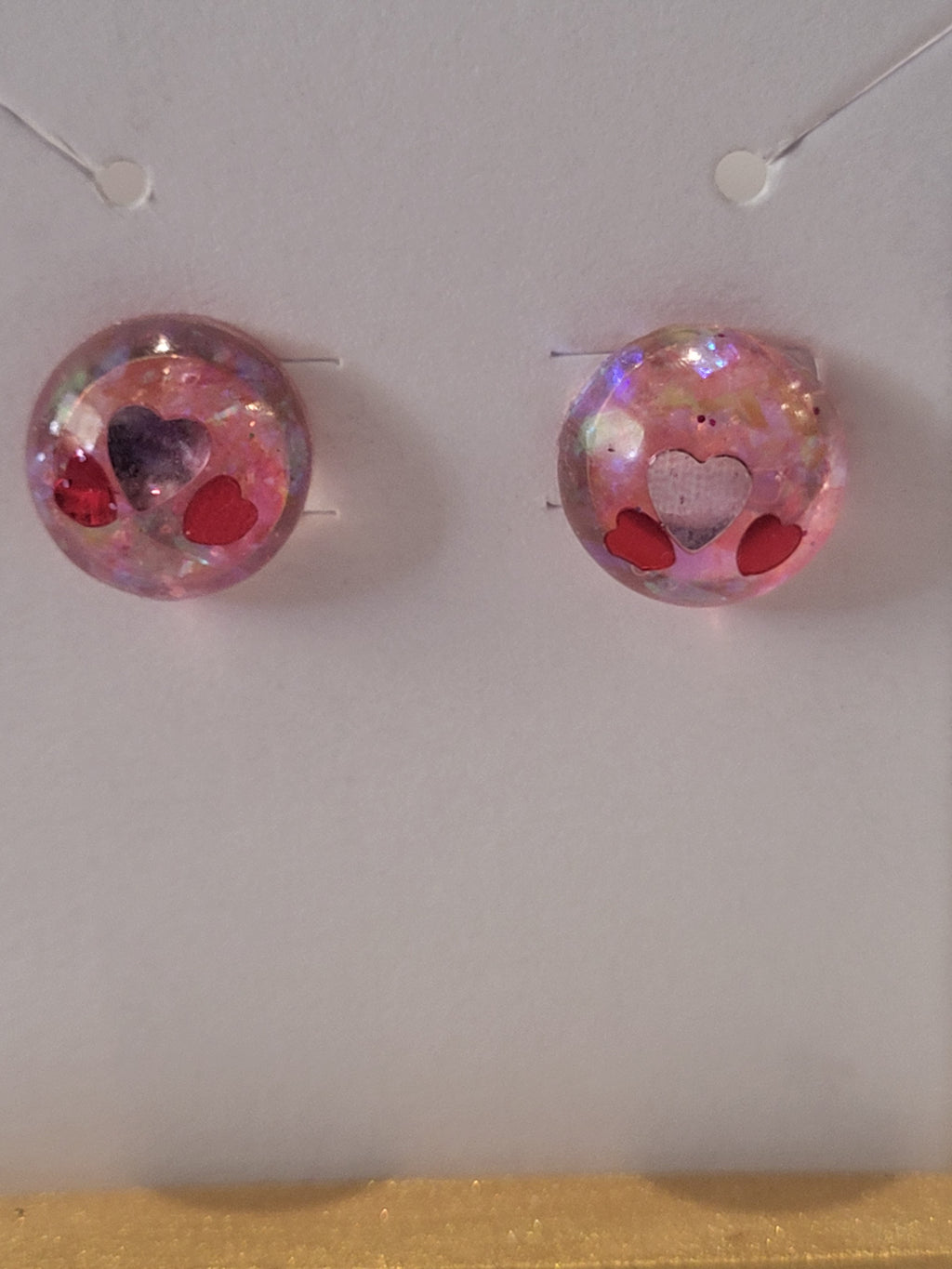 Valentine's day inspired studded earrings
