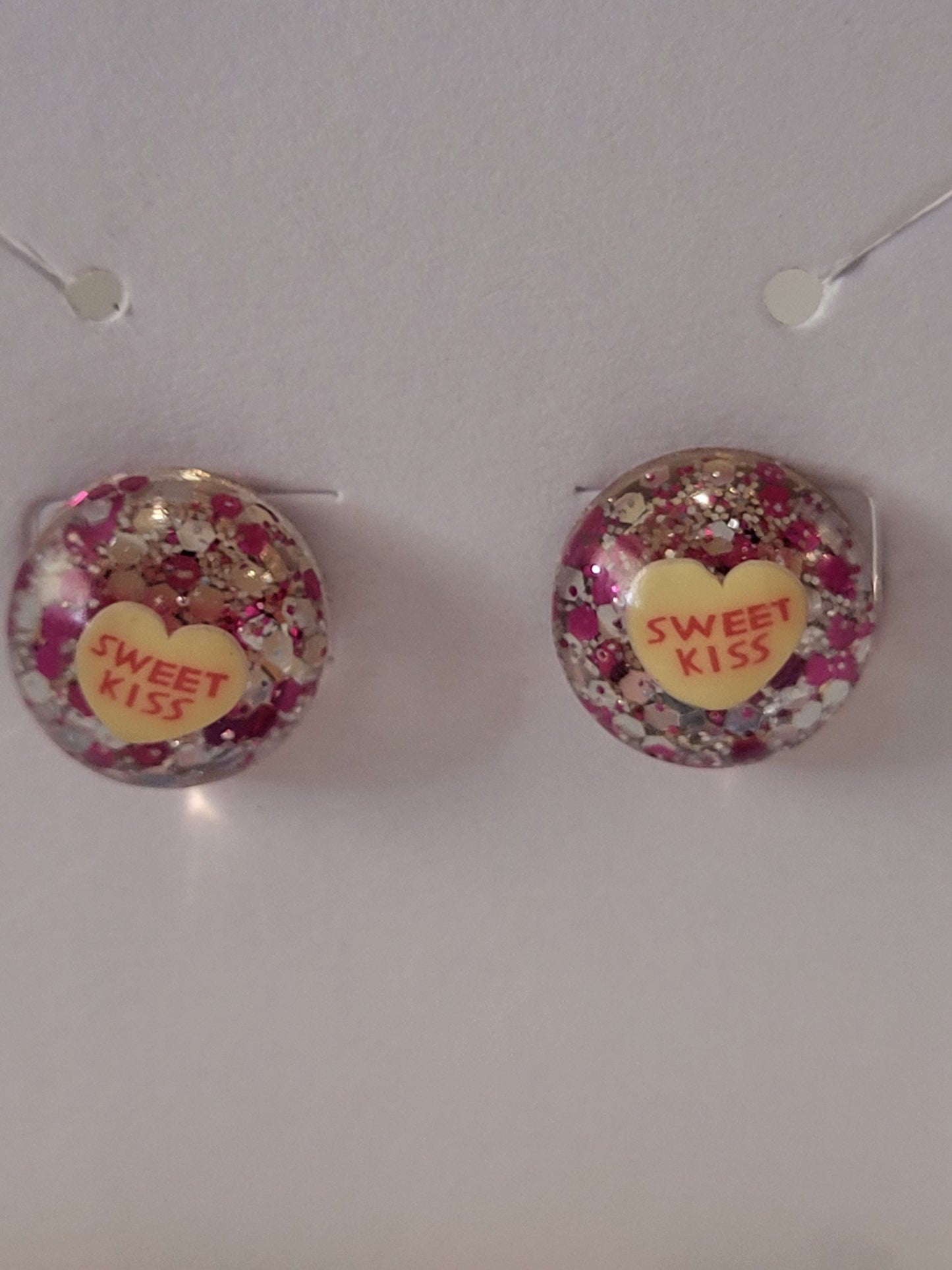 Valentine's day inspired studded earrings