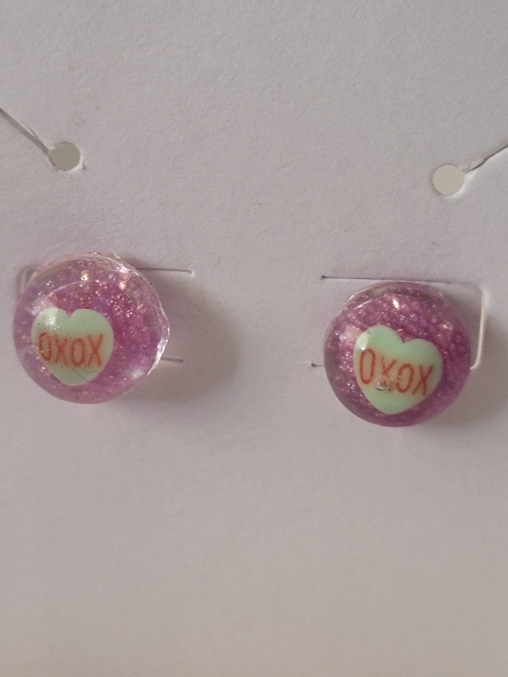 Valentine's day inspired studded earrings