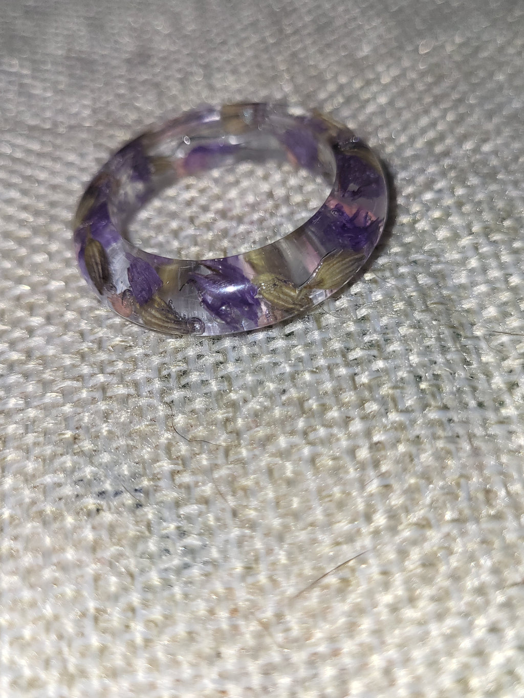Homemade dried flower rings!